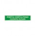 PLACA SINALIZACAO PORTA CORTA FOGO MANTENHA FECHADA 7,5X25CM FOTOLUMINESCENTE 2PC LOOK 3009