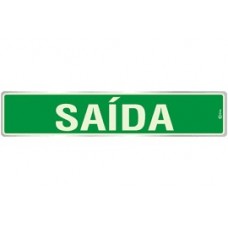 14741 - PLACA SINALIZACAO SAIDA 5X25CM LOOK 2402