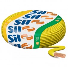 11546 - FIO CABO 1,5MM SIL AMARELO CABO FLEXÍVEL COBRE 750V ROLO COM 100 METROS