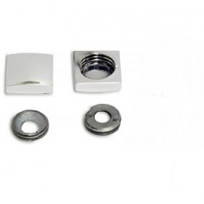 14098 - BOTÃO QUADRADO CROMADO PACOTE COM 50 PEÇAS METALFIXE 009 