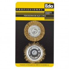 18363 - ESCOVA DE AÇO PARA FURADEIRA COM 2 PEÇAS EDA 7GK