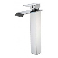 18050 - TORNEIRA PARA BANHEIRO LAVATÓRIO 6006A MONOCOMANDO CASCATA/MISTURADOR QUADRAD ALTA CROMADA DECKCASA 