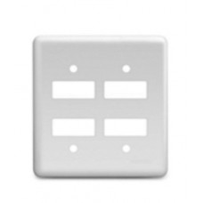 14972 - PLACA 4X4 DE 4 INTERRUPTORES BRANCO FC 4559-9