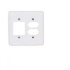 10209 - PLACA 4X4 DE 2 TOMADAS(2P+T) + 2 INTERRUPTORES BRANCO ILUMI 261T2