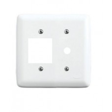 10211 - PLACA 4X4 DE 2 INTERRUPTORES + 1 SAÍDA DE FIO ILUMI 265Q