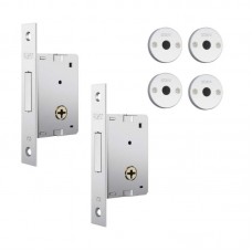 18892 - TRAVA AUXILIAR TETRA DUPLA 1001 CROMADA ESPELHO DE INOX STAM