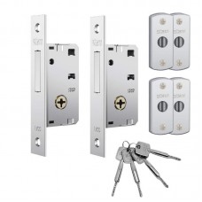 23135 - TRAVA AUXILIAR TETRA DUPLA 1003 CROMADA ESPELHO DE INOX STAM