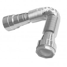 33-0280 - SIFÃO CORRUGADO CROMADO 4X1 PORCA PVC FERE REF. 7.02.060