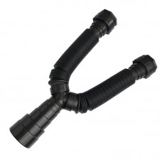 23367 - SIFÃO CORRUGADO PRETO 4X1 DUPLO PORCA PVC FERE REF. 7.02.413