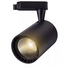 19968 - SPOT LED PARA TRILHO ELETRIFICADO PRETO 10W 3K BRANCO QUENTE 