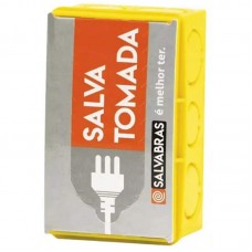 21116 - SALVA TOMADA PARA CAIXAS ELÉTRICAS 4X2 SALVABRAS PACOTE COM 10 UNIDADES