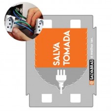 21112 - KIT 10 SALVA TOMADA 4X4 PROTEÇÃO PARA CAIXAS ELÉTRICAS SALVABRAS