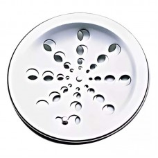 16896 - TAMPA GRELHA RALO 10CM INOX REDONDA COM FECHO ROTATIVO ABRE E FECHA