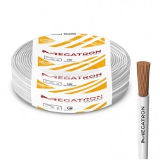 23480 - FIO CABO 2,5MM MEGATRON BRANCO CABO FLEXÍVEL COBRE 750V ROLO COM 100 METROS