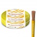 FIO CABO 4MM MEGATRON AMARELO CABO FLEXÍVEL COBRE 750V ROLO COM 100 METROS
