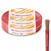 FIO CABO 4MM MEGATRON VERMELHO CABO FLEXÍVEL COBRE 750V ROLO COM 100 METROS