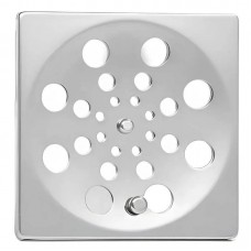 16898 - TAMPA GRELHA RALO 10CM INOX QUADRADA COM FECHO ROTATIVO ABRE E FECHA