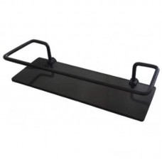 23618 - SUPORTE RETO DE METAL PARA SHAMPOO 12CM X 40CM PRETO FOSCO GS METAIS