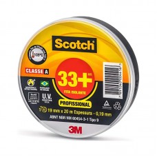 22377 - FITA ISOLANTE 33+ SCOTCH 3M 20MT USO PROFISSIONAL 
