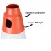 CONE DE SINALIZAÇÃO TRÂNSITO VAGA BRANCO E LARANJA 50CM PLASTCOR