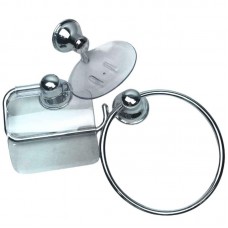 23165 - ACESSÓRIO PARA BANHEIRO LINHA MILANO KIT COM 3 PEÇAS CROMADO COM ACRÍLICO CRISTAL FOX BRASIL