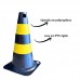 CONE PEQUENO 50CM PRETO/AMARELO PLASTCOR