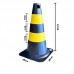 CONE PEQUENO 50CM PRETO/AMARELO PLASTCOR