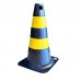 CONE PEQUENO 50CM PRETO/AMARELO PLASTCOR