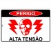 PLACA SINALIZACAO PERIGO ALTA TENSAO 20X30CM LOOK 2438