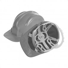 10477 - CAPACETE DE SEGURANÇA CINZA COM CARNEIRA (SELO INMETRO) PLASTCOR