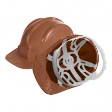 17289 - CAPACETE DE SEGURANÇA MARROM COM CARNEIRA (SELO INMETRO) PLASTCOR