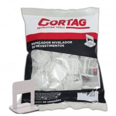 20876 - ESPAÇADOR NIVELADOR PARA PISO 2,0MM  PACOTE COM 50 PEÇAS CORTAG 61296