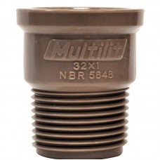 33-0127 - ADAPTADOR PVC CURTO SOLDÁVEL 32MM X 1 MULTILIT 11203