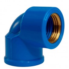 18227 - JOELHO AZUL COM BUCHA DE LATÃO 25MM X 1/2