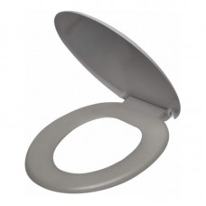 23675 - ASSENTO SANITÁRIO PLÁSTICO BÁSICO MODELO SOPRADO CINZA ATLAS AT1060-5