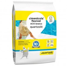 23774 - ARGAMASSA CIMENTCOLA FLEXÍVEL INTERNO/EXTERNO TIPO AC3 BRANCO SACO DE 20KG QUARTZOLIT