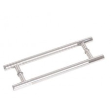 18156 - PUXADOR 80CM X 60CM ENTRE FUROS ALUMINIO REDONDO CEDRO POLIDO