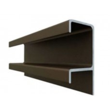 18254 - PERFIL PUXADOR 3MT 18MM BRONZE COM/SEM TAMPINHA GAP 9546