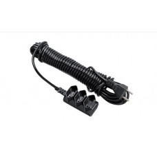 10198 - EXTENSÃO CABO PP 3 SAÍDAS 3X0,75MM² COM 5 METROS (2P+T) 10A BIVOLT PRETA FC 25393