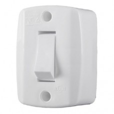 19127 - INTERRUPTOR EXTERNO SIMPLES VERTICAL BRANCO 10 PEÇAS ILUMI 16553