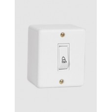 19158 - INTERRUPTOR EXTERNO DE CAMPAINHA RETANGULAR BRANCO ILUMI 6313