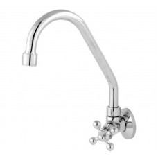 14613 - TORNEIRA PARA COZINHA PIA 1168 C33 COM BICA MÓVEL DE PAREDE COM 1/4 DE VOLTA CROMADA ALPHA