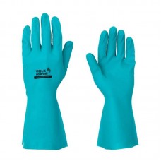 19339 - LUVA NITRÍLICA SEM FORRO VERDE COM PUNHO DE 30CM TAMANHO M VOLK C.A. 16314