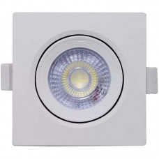 19240 - SPOT LED  7W 3K QUADRADO MOVEL 89MM