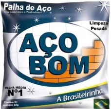 19060 - PALHA AÇO 1 20PC ACOBOM 