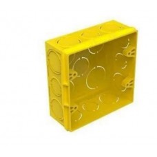 19562 - CAIXA PVC 4 X 4 AMARELA 11556 AMANCO