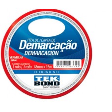 19791 - FITA DEMARCA SOLO 48MMX15MT VERMELHA TEKBO