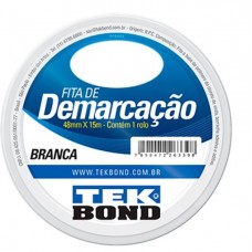 19788 - FITA DEMARCA SOLO 48MMX15MT BRANCA TEKBOND