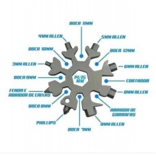 19751 - JOGO DE CHAVE MULTIFUNCIONAL 18 EM 1 PEN TECH F-194