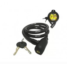 20028 - CADEADO P/BIKE CHAVE 1MT X 12MM PRETO 1703 FERTAK
